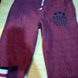 Roots Kids Burgundy Joggers